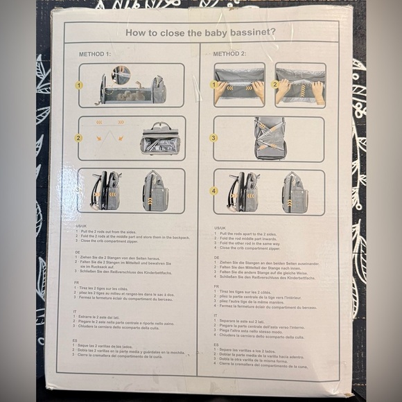 DERJUNSTAR MULTIFUNCTIONAL DIAPER BAG BACKPACK(AUTHENTIC) - Picture 7 of 8